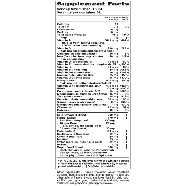 PreNatal plus DHA Complete 16 fl oz