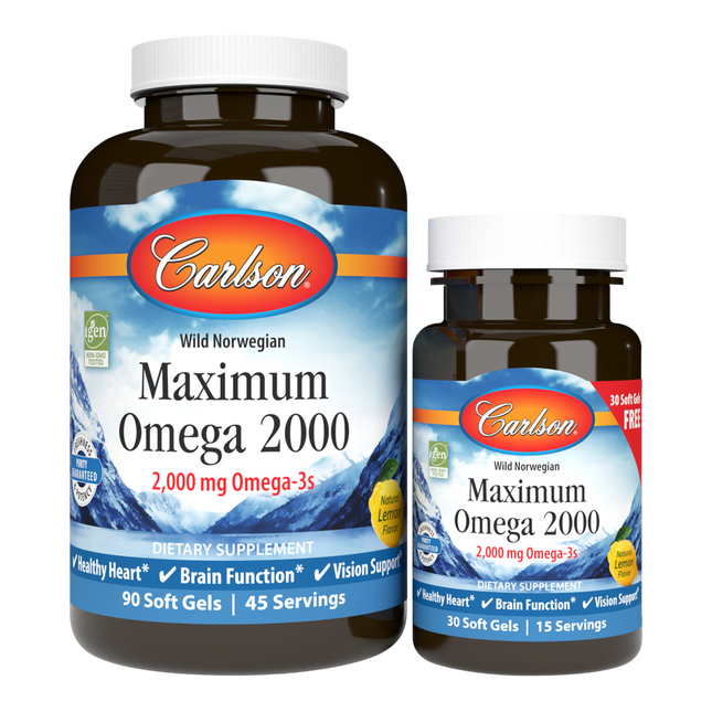 Carlson Labs Maximum Omega 2000 120 softgels