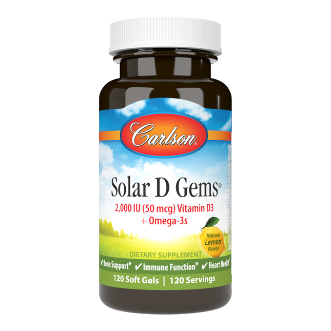 Carlson Labs Solar D Gems 2000IU 120 softgels 