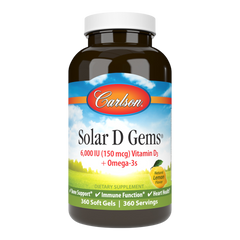 Carlson Labs Solar D Gems - 6,000 IU 360 softgels
