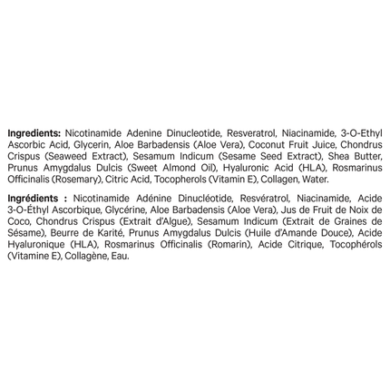 CodeAge NAD+ Face Cream 1.8 oz Supplement Facts