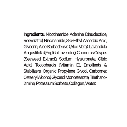 CodeAge NAD+ Face Serum 1.7 oz Supplement Facts