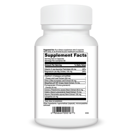 Davinci Labs BP Elite 120 caps Supplement Facts