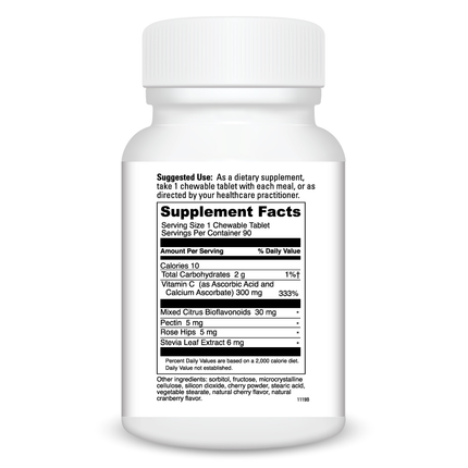 Davinci LabsChewable C-300mg Cherry 90 chewables Supplement Facts