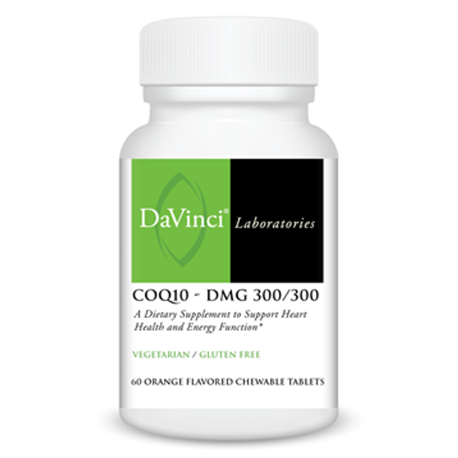 Davinci Labs CoQ10 - DMG 300/300 Orange 60 chew