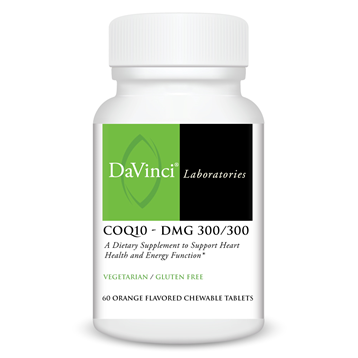 Davinci Labs CoQ10 - DMG 300/300 Orange 60 chew