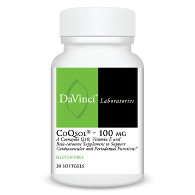 Davinci Labs CoQsol 100 mg 30 gels