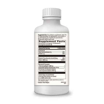 Davinci Labs Collagen Bright Mint Chocolate 225 mltr Supplement Facts