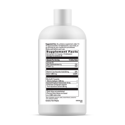 Davinci Labs Collagen Bright Toasted Cinnamon 225 mltr Supplement Facts