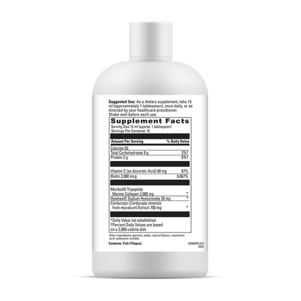 Davinci Labs Collagen Flex Toasted Cinnamon 225 mltr Supplement Facts