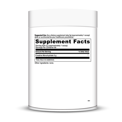 Davinci Labs Creatine Powder 450 grams Supplement Facts