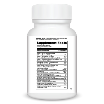Davinci Labs Daily Best Men 90 caps Supplement Facts