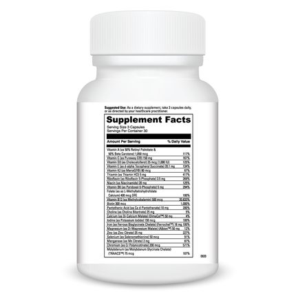 Davinci Labs Daily Best Women 90 caps Supplement Facts