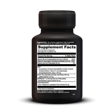 Davinci Labs Estro Benefits 60 caps Supplement Facts