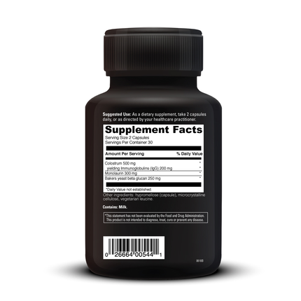 Davinci Labs Immuno Benefits 60 caps Supplement Facts