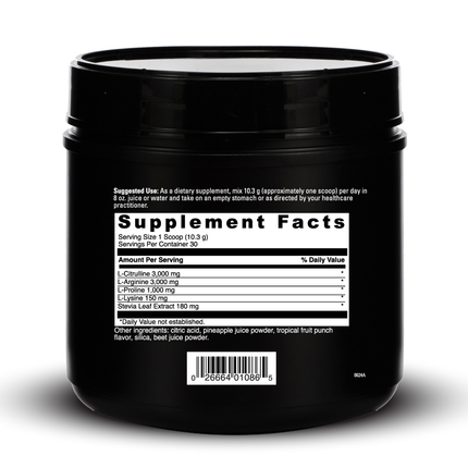 Davinci Labs Nitro Benefits 309 grams Supplement Facts