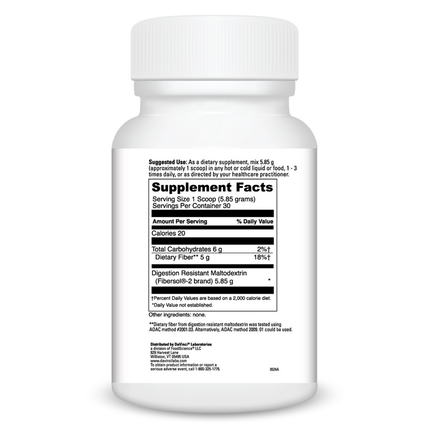 Davinci Labs Prebiotic Fiber 174 grams Supplement Facts