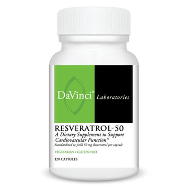 Davinci Labs Resveratrol-50 120 vcaps