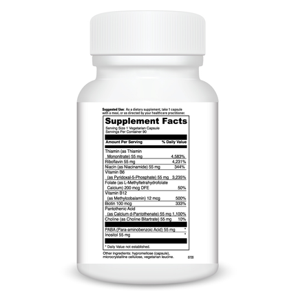 Davinci Labs Stress B 90 caps Supplement Facts