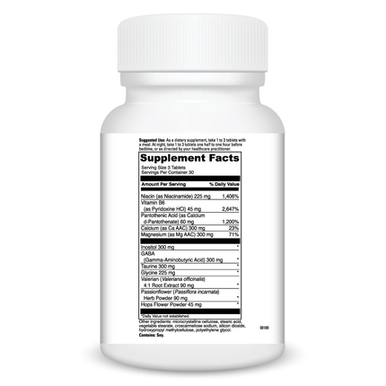 Davinci Labs Valer Amino 90 tabs Supplement Facts