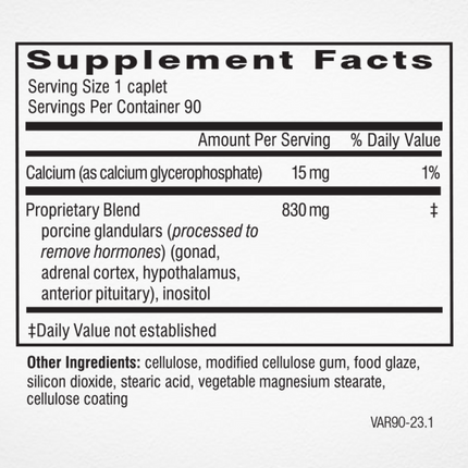 Doctor Wilsons Original Formulations Adrenal Rebuilder 90 Caplets Supplement Facts