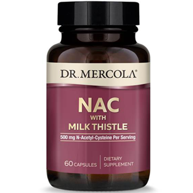 Dr Mercola NAC with Milk Thistle 60 caps