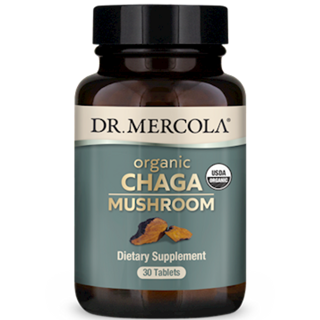 Dr Mercola Organic Chaga Mushroom 30 tabs