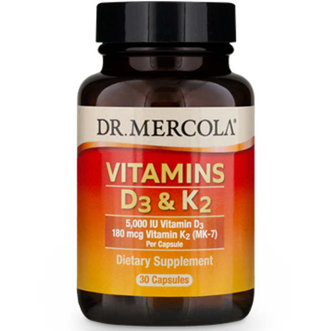 Dr Mercola Vitamins D and K2 30 caps