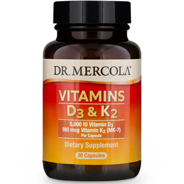 Dr Mercola Vitamins D and K2 30 caps