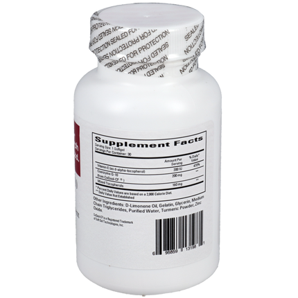 Ecological Formulas Co-Enzyme Q10 200mg 30 softgels Supplement Facts