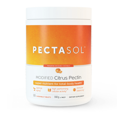 Econugenics PectaSol-C Modified Citrus Pectin Chewable Tablets - Tangerine Flavor 120 tabs