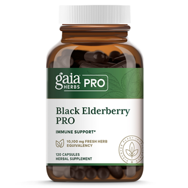 Gaia Herbs Professional Black Elderberry PRO 120 caps