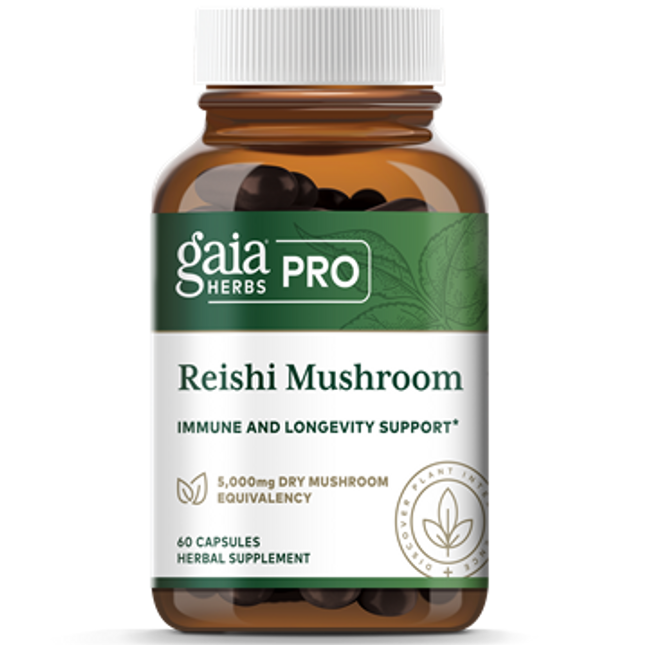Gaia Herbs Professional Reishi Mushroom 60 caps