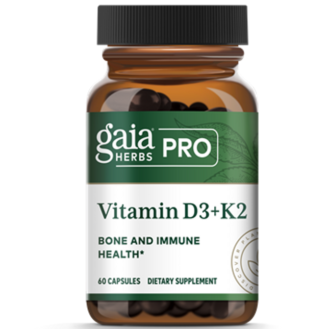 Gaia Herbs Professional Vitamin D3 + K2 60 caps