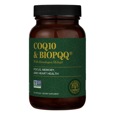 Global Healing CoQ10 & BioPQQ with Himalayan Shilajit 60 caps
