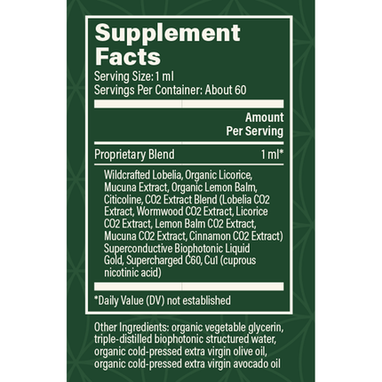 Global Healing Center Foreign Protein Cleanse 59.2 ml Supplement Facts