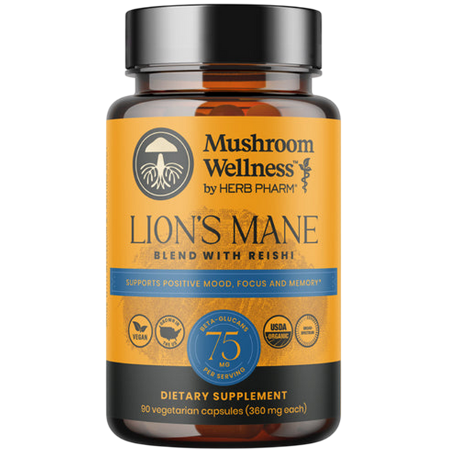 Herb Pharm Lion's Mane Blend with Reishi 90 caps