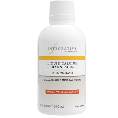 Integrative Therapeutics Liquid Calcium Magnesium 2:1 Orange 16oz
