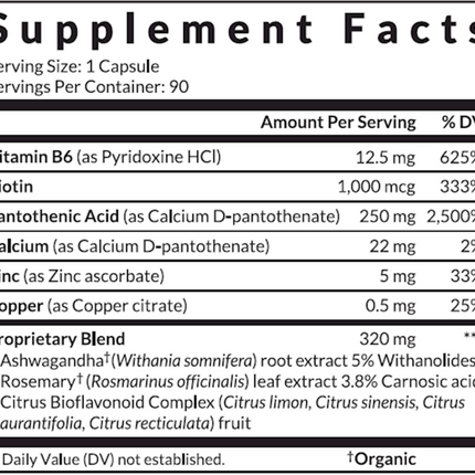 InterPlexus Adapt 90t Interplexus Supplement Facts 