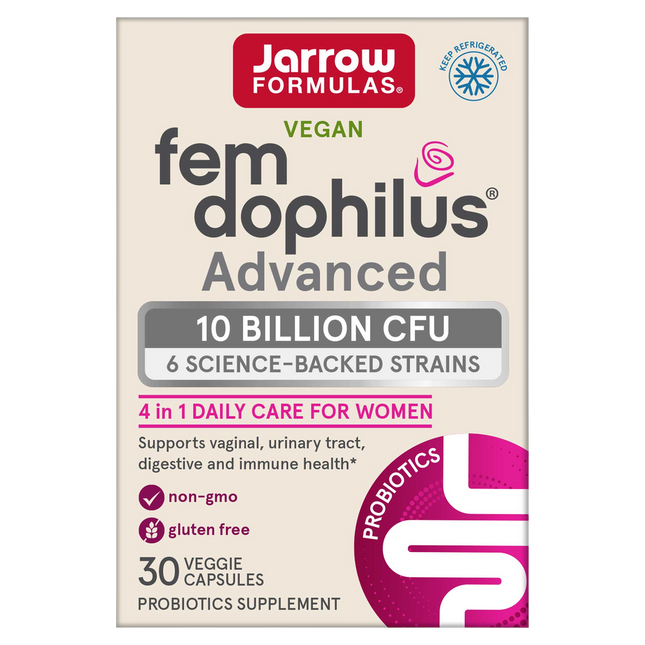 Jarrow Formulas Fem-Dophilus Advanced - 10 Billion CFU (Refrigerated) 30 caps