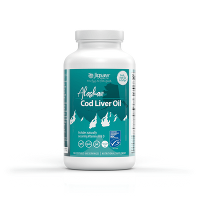 Jigsaw Health Alaskan Cod Liver Oil 180 softgels