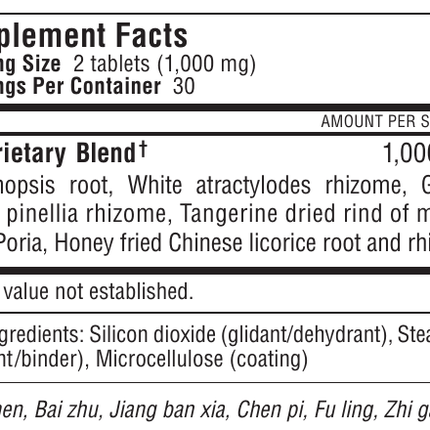 Kan Herbs - Traditionals Six Gentlemen 60 tabs Supplement Facts