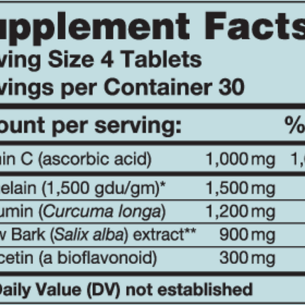 Karuna BromInj 120 tabs Supplement Facts 