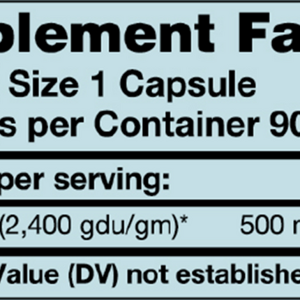 Karuna BromeZyme 2400 90 tabs Supplement Facts 