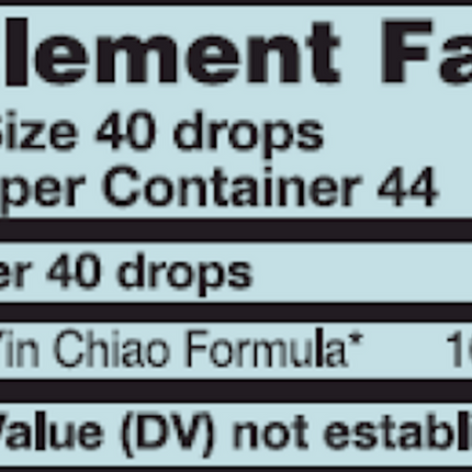 Karuna Yin Chiao 2 oz Supplement Facts 
