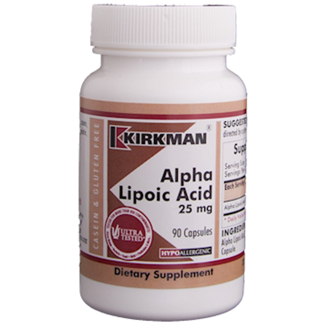 Kirkman Alpha Lipoic Acid 25 mg 90 caps