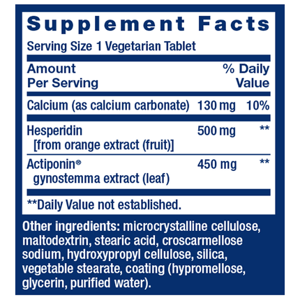 Life Extension AMPK Metabolic Activator 30 vegtabs Supplement Facts