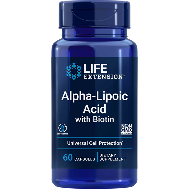Life Extension Alpha-Lipoic Acid with Biotin 60 caps