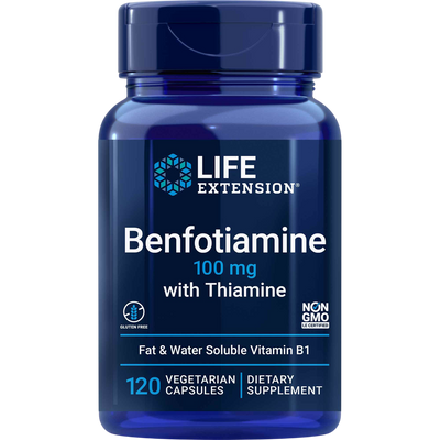Life Extension Benfotiamine w/Thiamine 120 caps