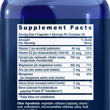 Life Extension Bone Restore 120 caps Supplement Facts